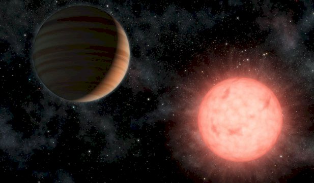 Astronomii au descoperit o exoplanetă gigant orbitând în jurul unei stele reci